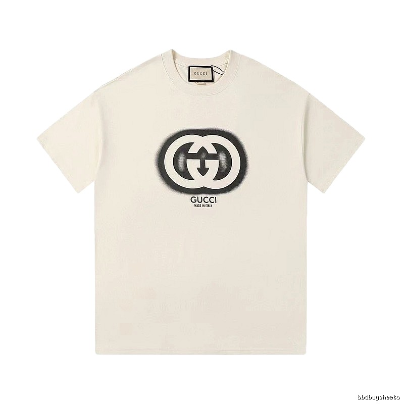 Gucci Double G Print Vintage Style Off-white T-shirt