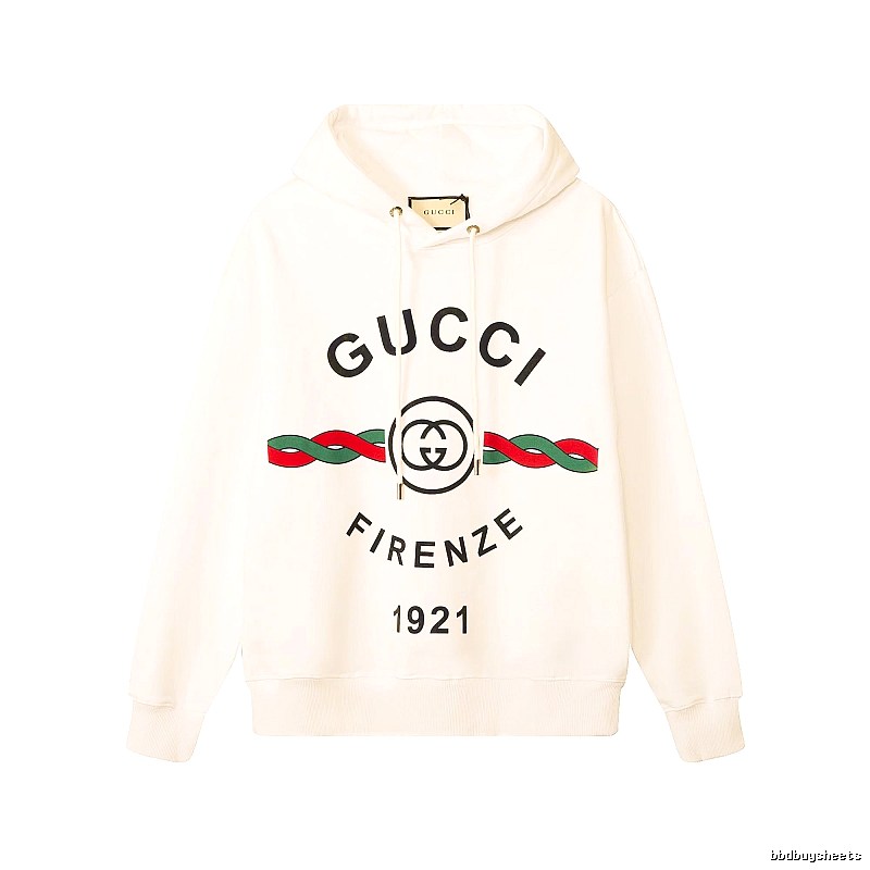 Gucci Hoodie with Cream Hoodie with Gucci Firenze