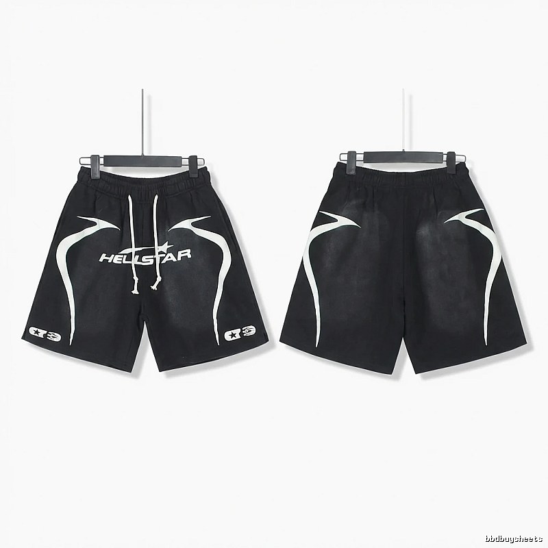 Hellstar dark style black shorts