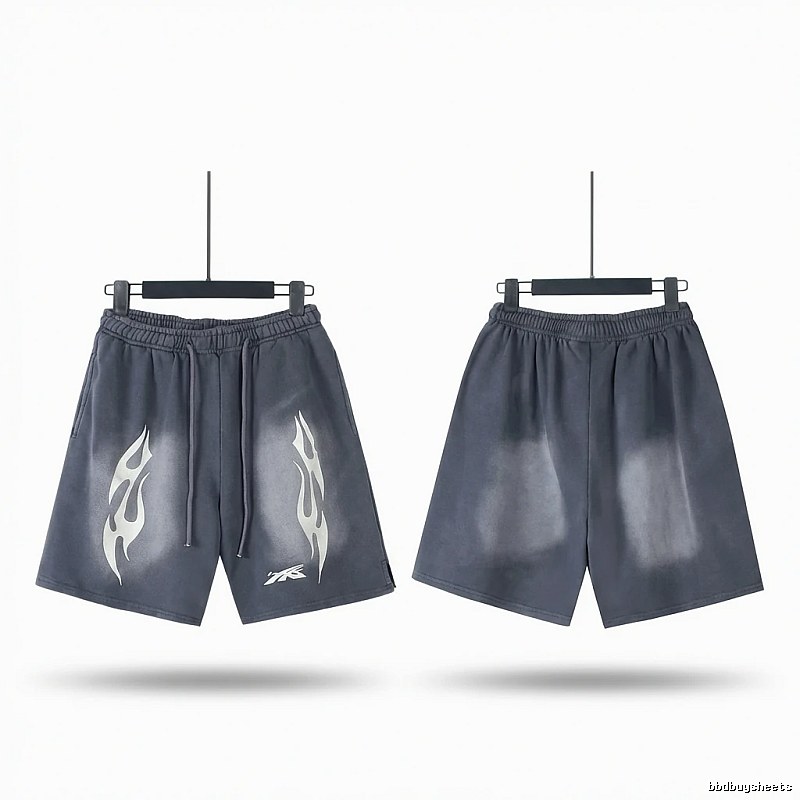 Hellstar Flame Dark Style Shorts