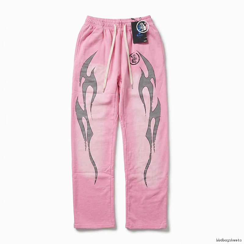 Hellstar Flame Wind Pink Sweatpants