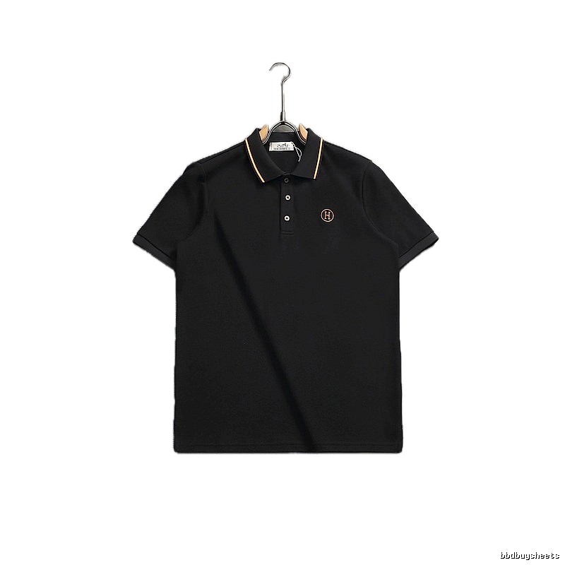 Hermès Classic Wind Black Polo Shirt