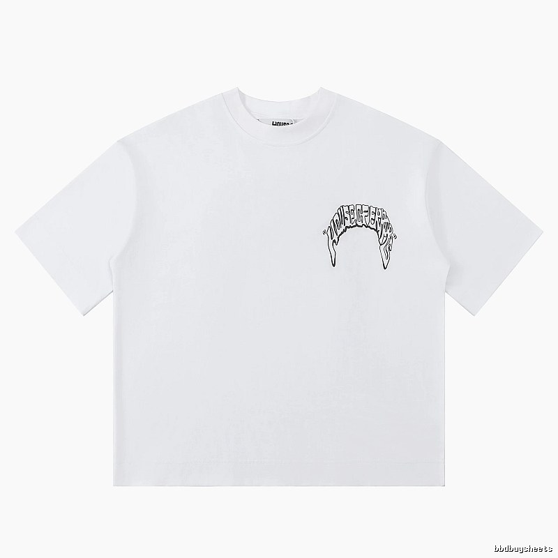 House of Errors Trendy White Short-sleeve Shirt