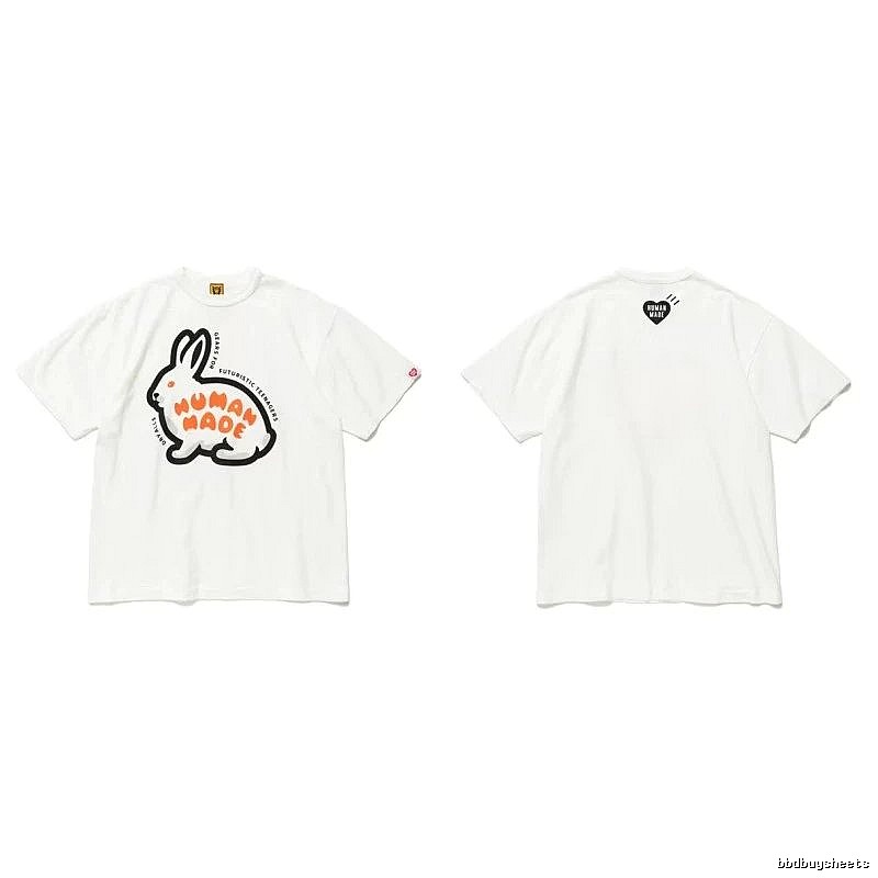 Human Made Daily Heart logo T-shirt Black Green Human with Visual Detail
