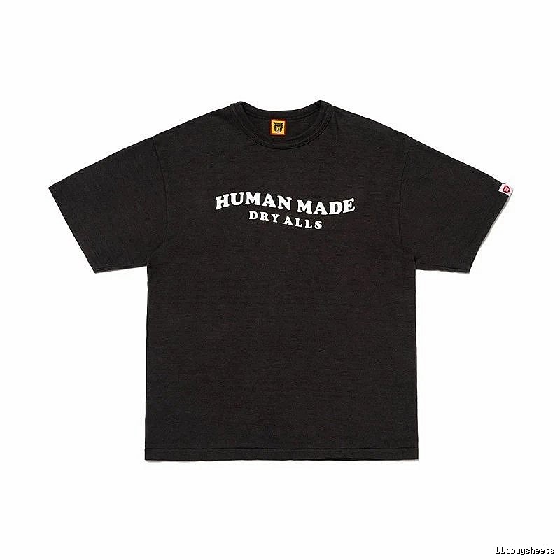 HUMAN MADE DRYALLS Vintage Style Black T-shirt