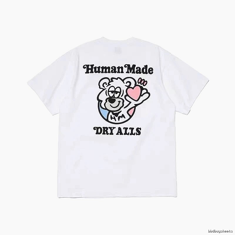 HUMAN MADE Heart Bear Japanese Streetwear White T-Shirt