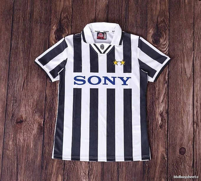 Inter Milan Patterned Brehme #3 soccer jersey Blue Black Striped with Signature Styling
