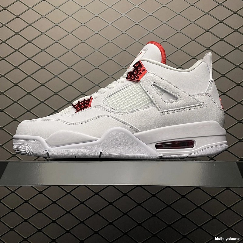 Jordan Basketball High-Tops, White and Red and Perforated Toe