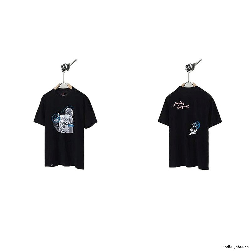 Jordan x TS Co-branded Street Style Black T-shirt