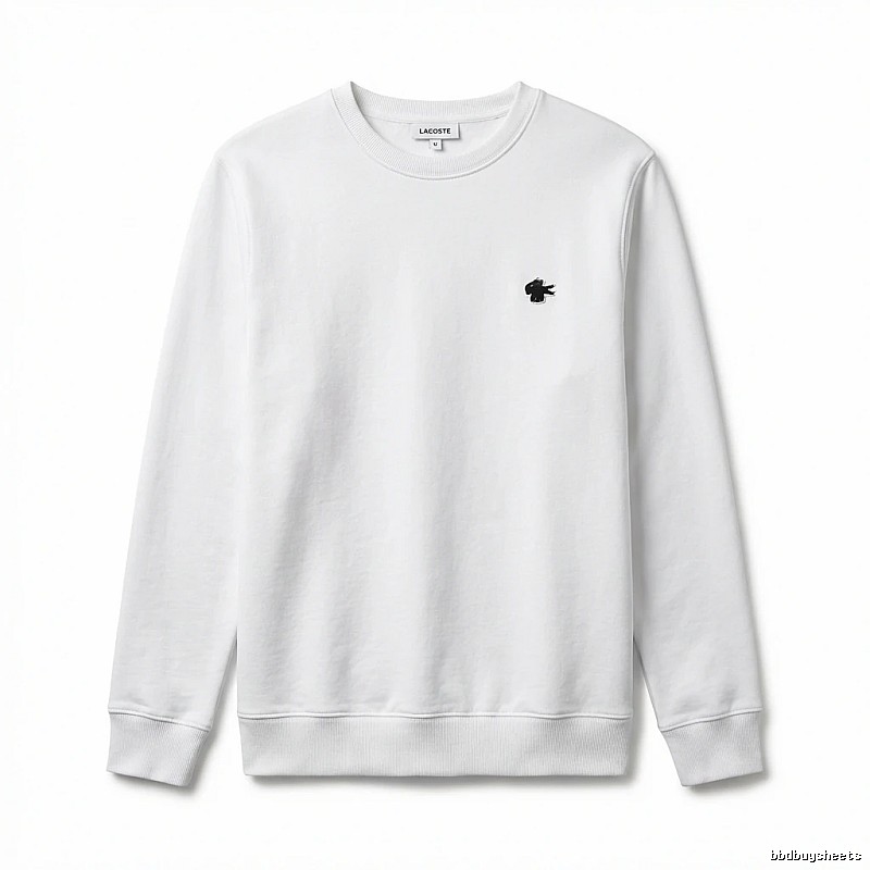 Lacoste simple style white sweatshirt