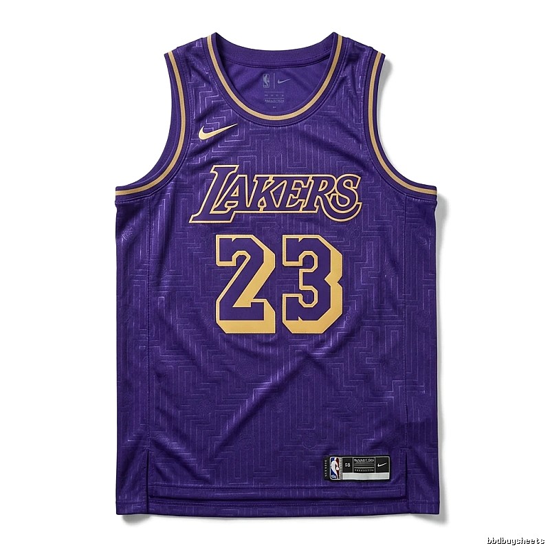 LBJ Lakers retro purple jersey