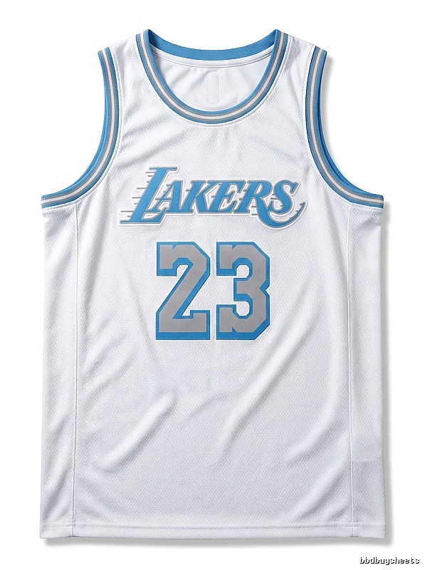 LBJ Lakers retro white jersey