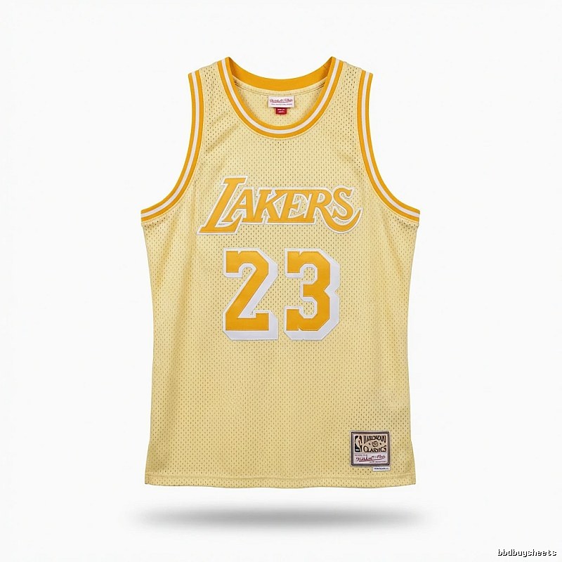 LBJ Lakers retro yellow jersey