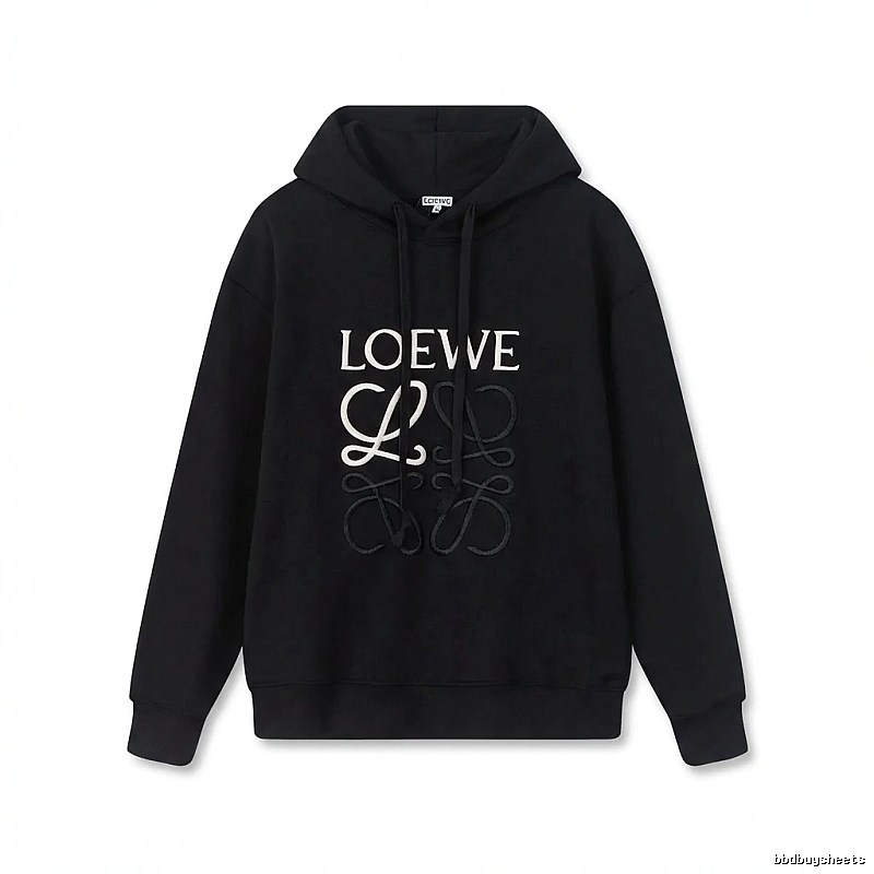 LOEWE letter embroidery style hoodie