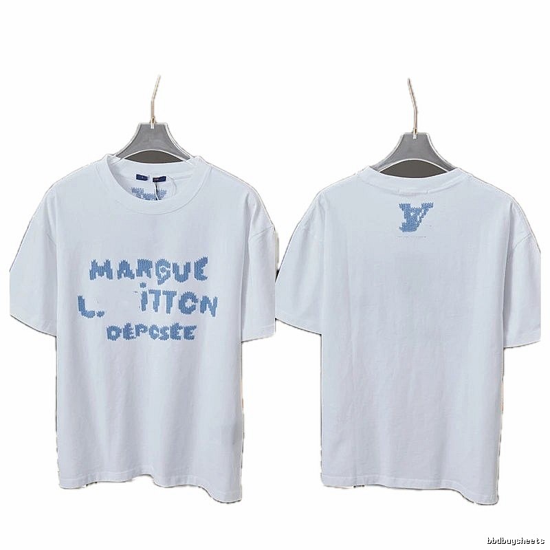 Louis Vuitton Pixel Print Trendy Style White T-Shirt