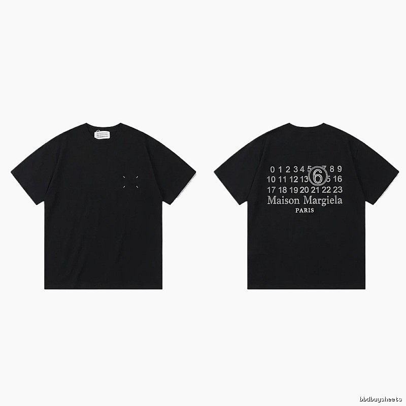 Maison Margiela black T-shirt with digital printing