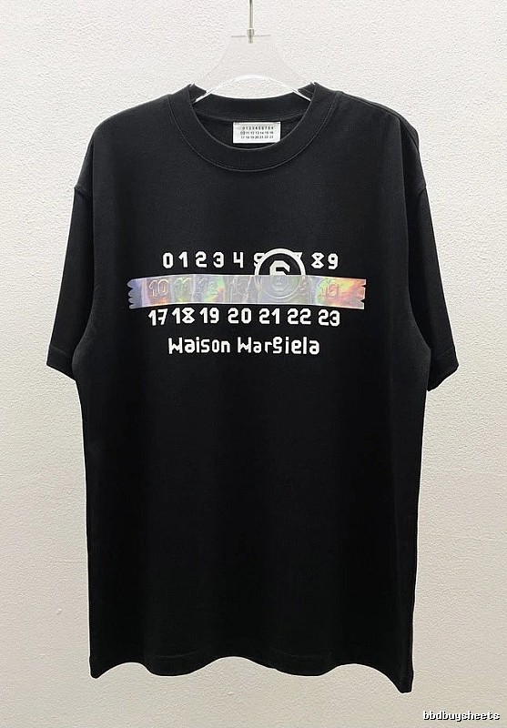 Maison Margiela Digital Trendy Black T-Shirt