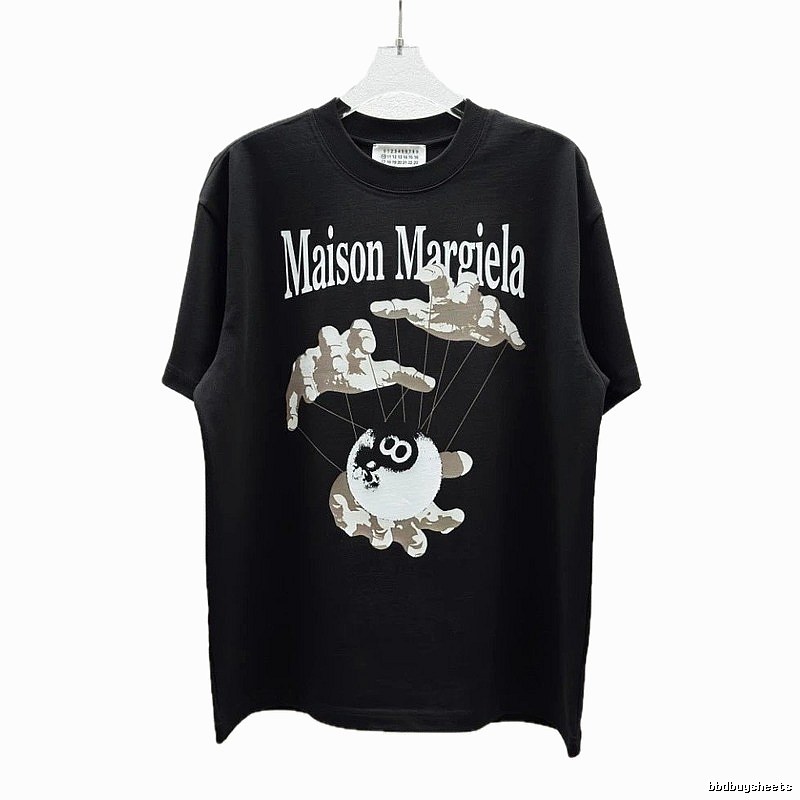 Maison Margiela Puppet Print Trendy Cool Black T-Shirt
