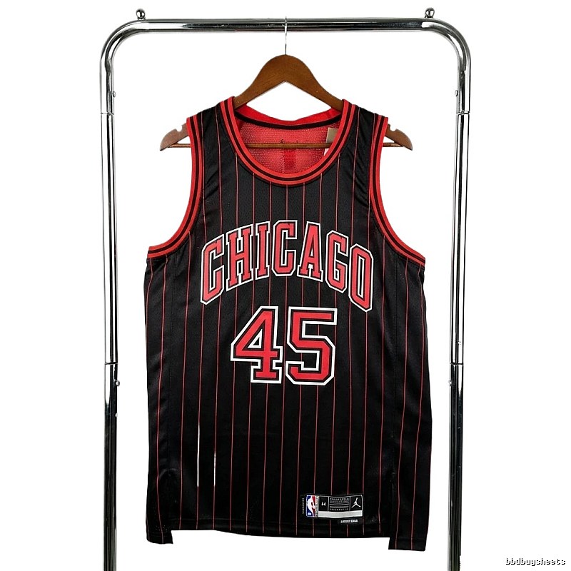 Michael Jordan retro black and red jersey