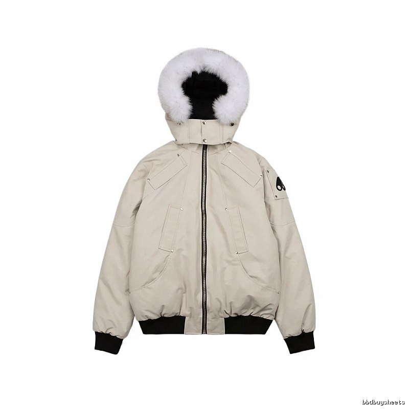Michael Kors parka down jacket in off-white