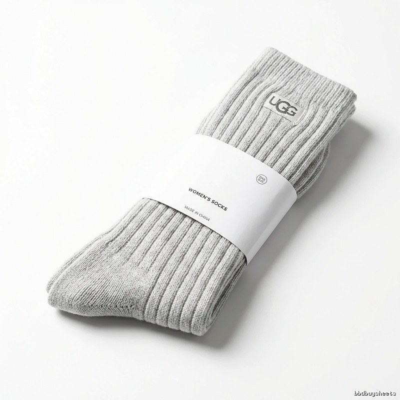 Miu Miu minimalist style light gray women's socks