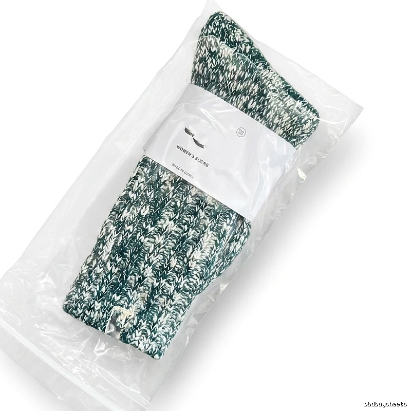 Miu Miu retro-style green and white color-block socks