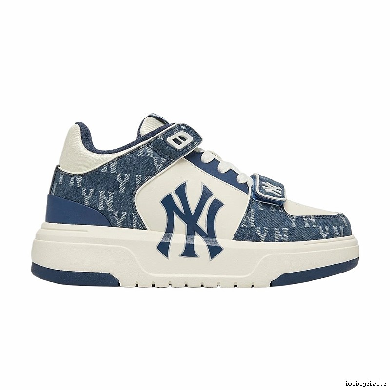 MLB classic monogram casual blue and white shoes