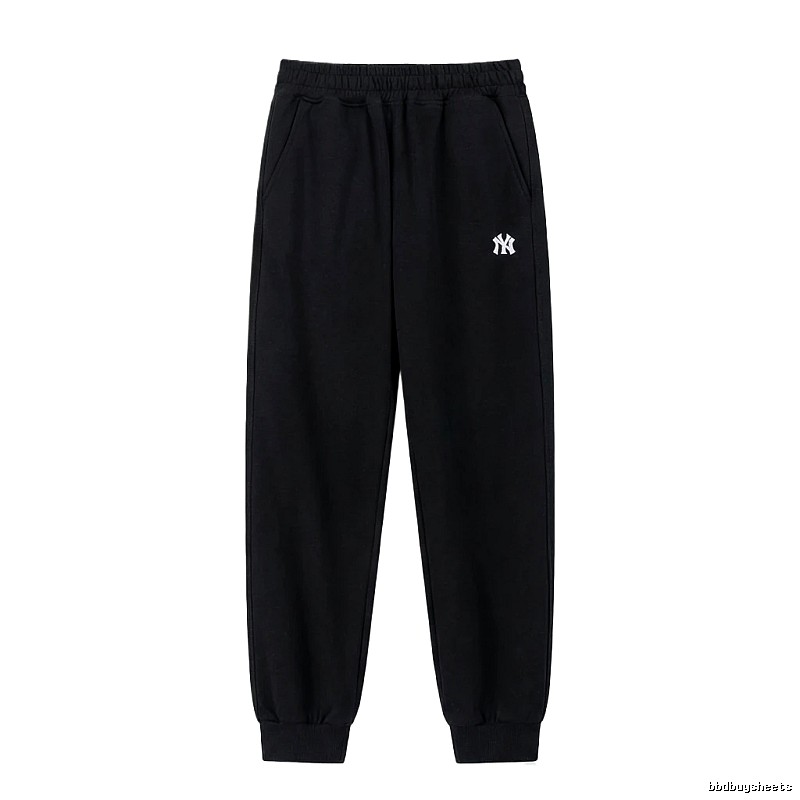 MLB large logo casual style black pants
