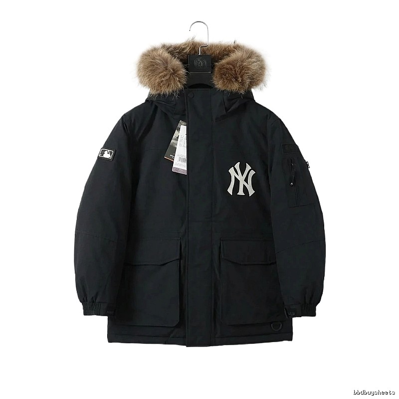 MLB workwear style black down jacket