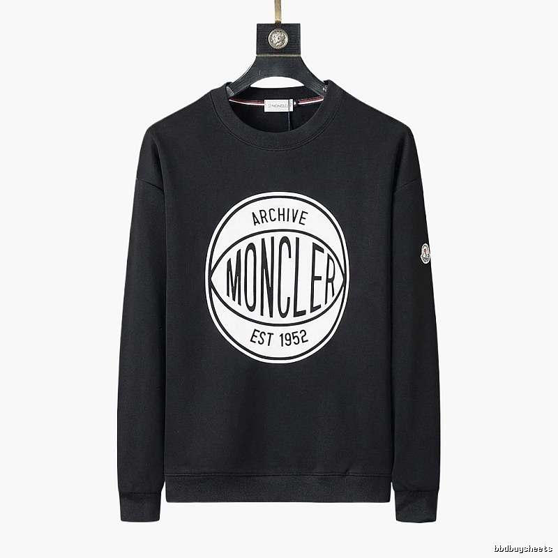 Moncler Archive Retro Style Black Sweatshirt