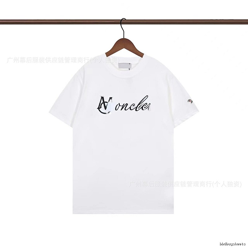 Moncler Letter Print Casual White T-Shirt