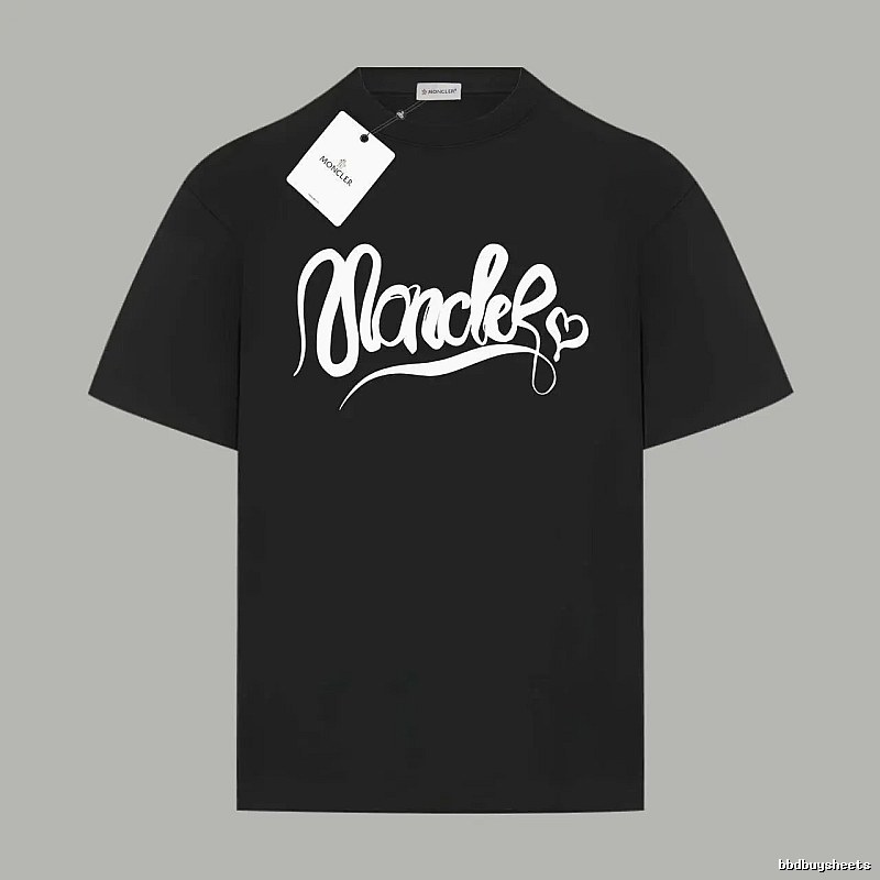 Moncler Love Trendy Black T-shirt