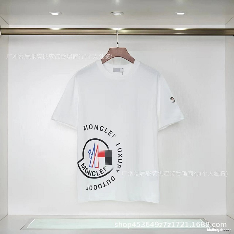 Moncler Outdoor Casual Style White Short-sleeve T-shirt