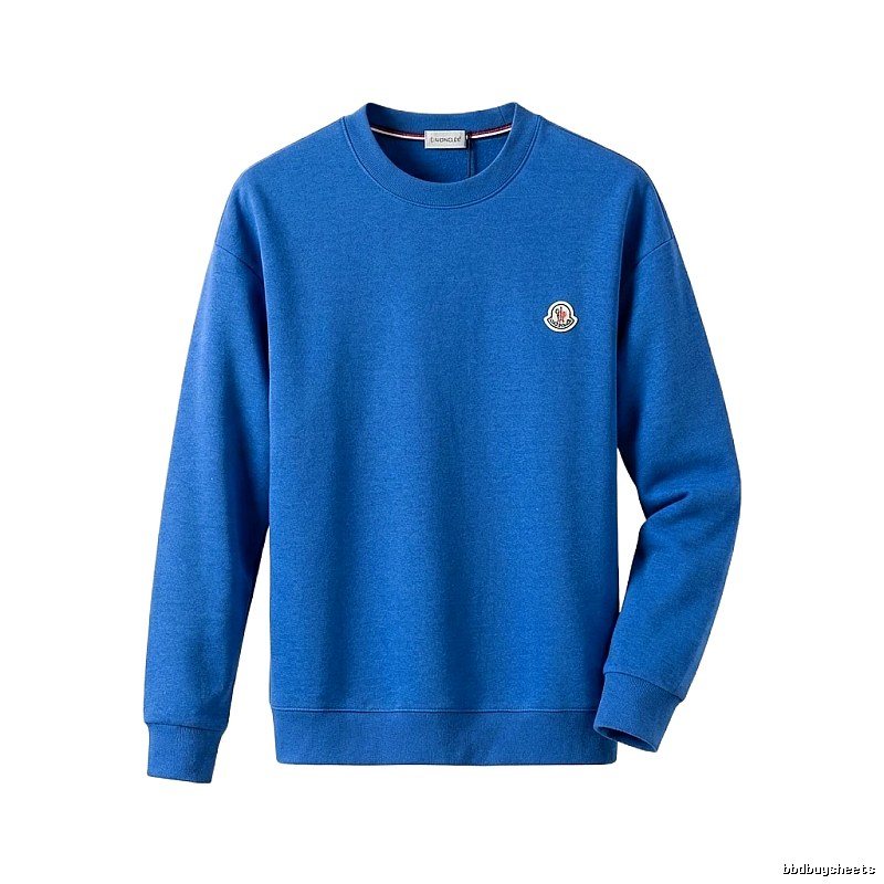 Moncler simple-style blue sweatshirt