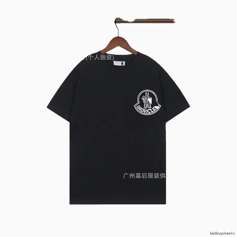 Moncler Trendy Printed Black T-Shirt