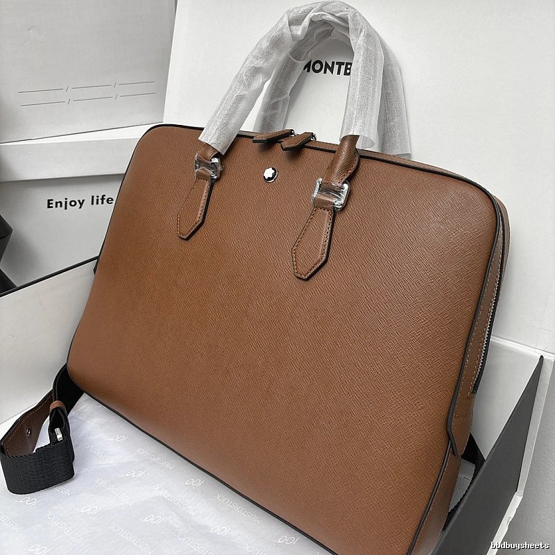 Montblanc Briefcase bag Brown Structured Document Shoulder