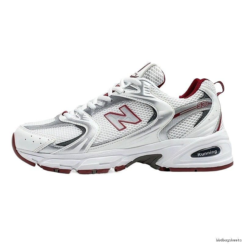 New Balance 530 retro-style red and white sports shoes