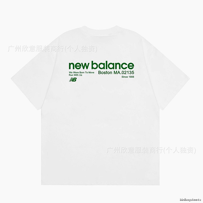 New Balance Vintage Casual Printed White T-Shirt