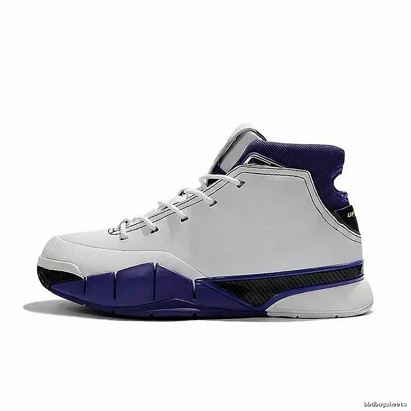 Nike Air Jordan 3 White and Purple High-top Basketball Shoes