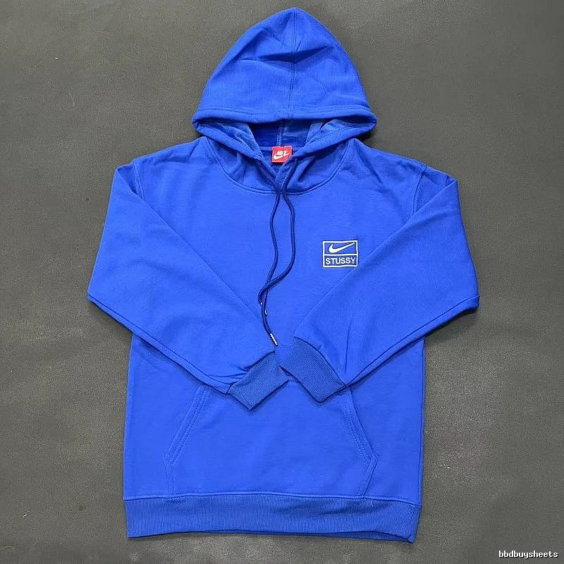 Nike Blue Zip Hoodie Campus Look Swoosh