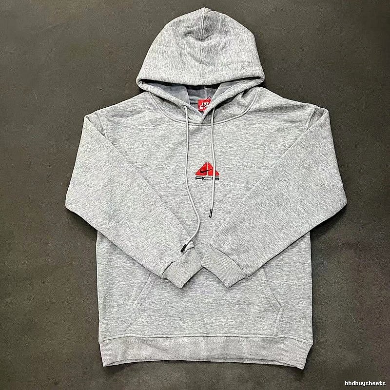 Nike Gray Zip Hoodie Logo Detail Swoosh