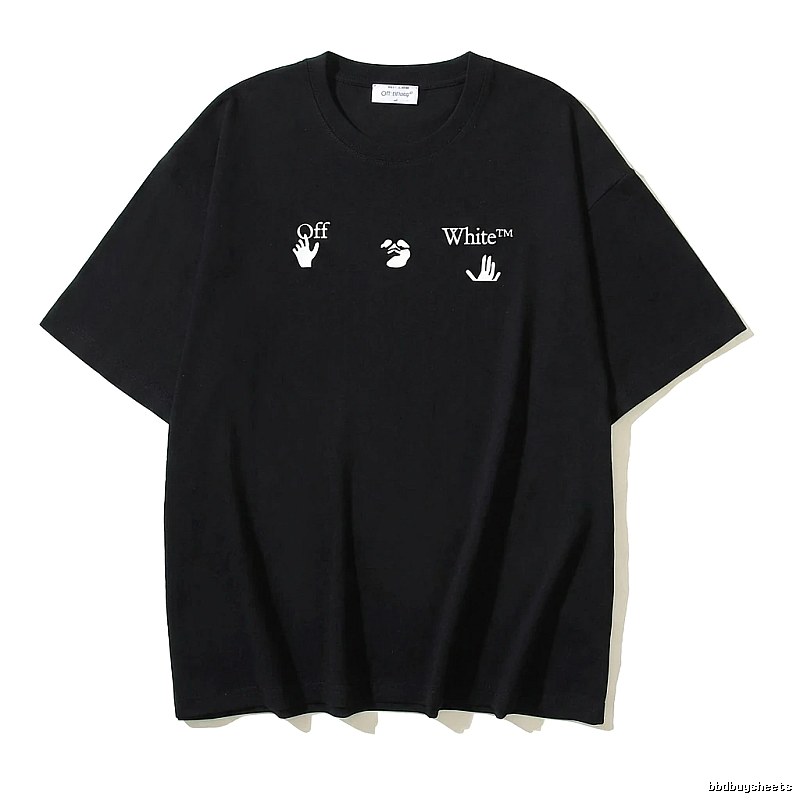 Off-White Gesture Print Black T-shirt