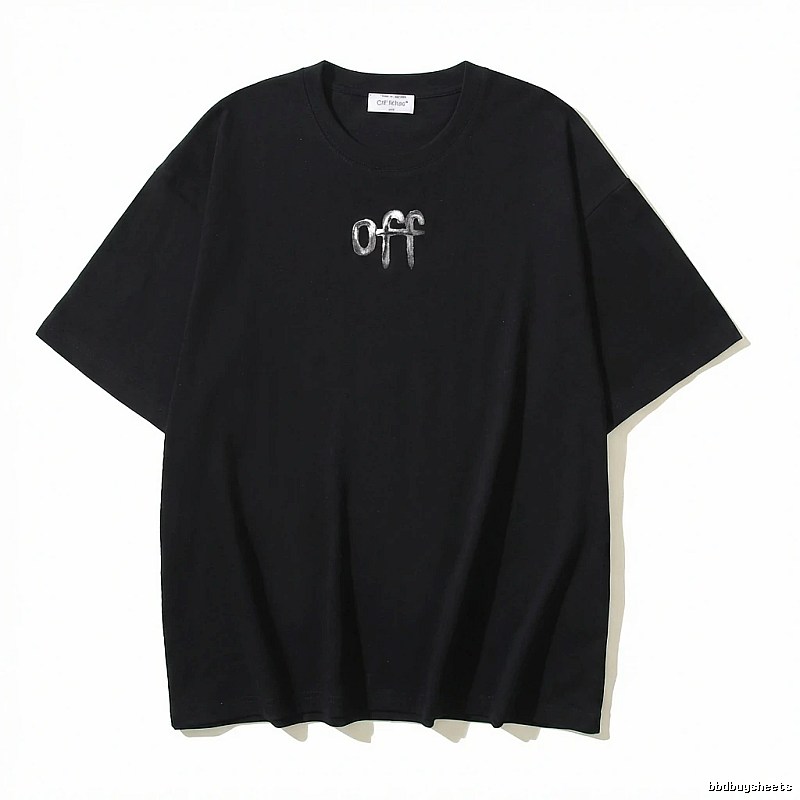 Off-White letter-style black T-shirt