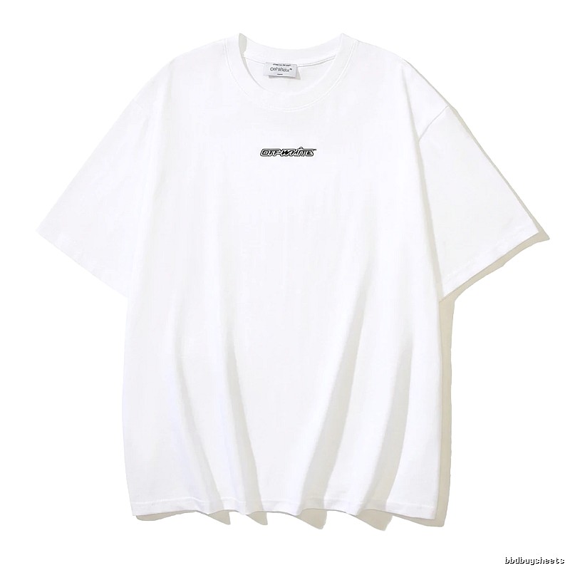Off-White minimalist style white T-shirt