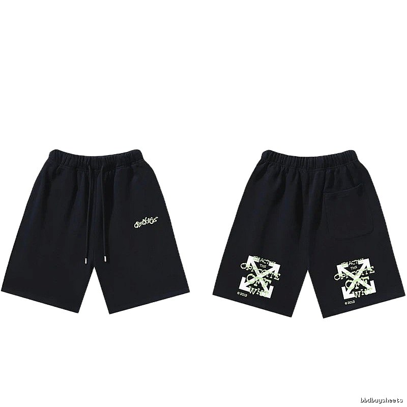 Off-White Style 008 Trendy Black Shorts