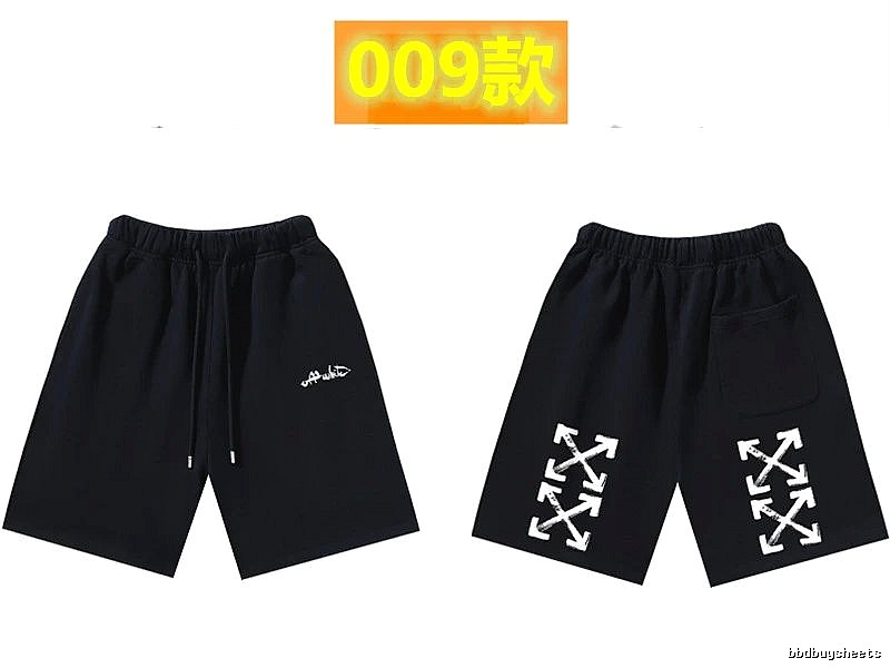 Off-White Style 009 Trendy Cool Black Shorts