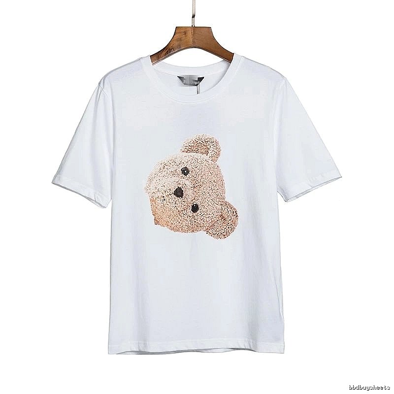 Palm Angels Resort Bear graphic T-shirt White Colorful Bear with Premium Look