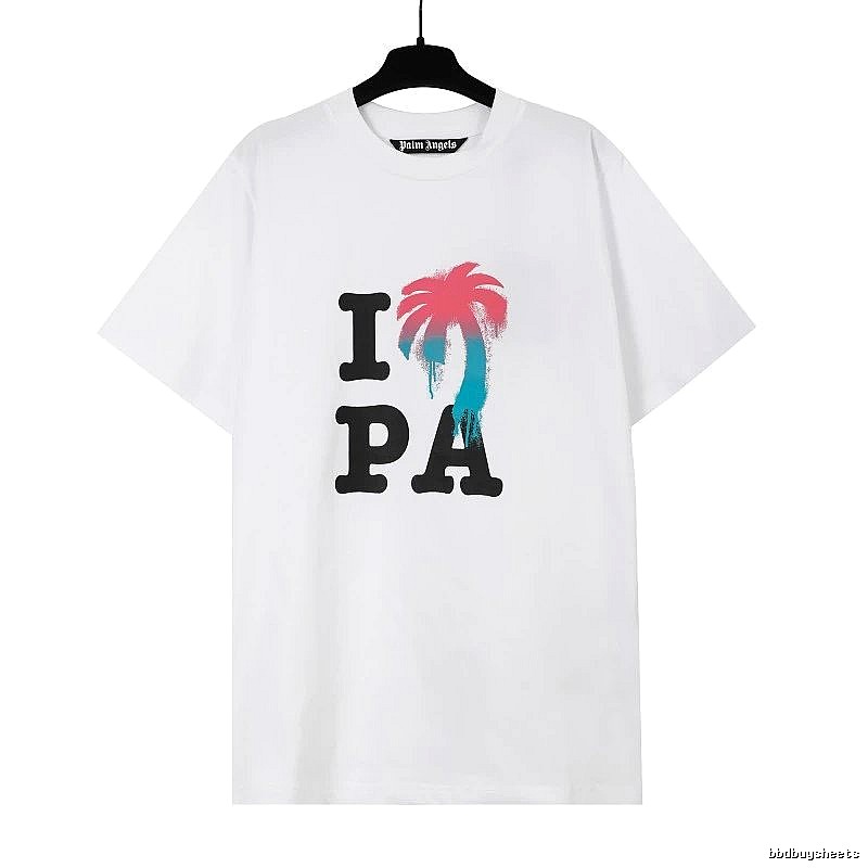 Palm Angels Weekend Logo T-shirt White Palm Tree for Weekend Wear