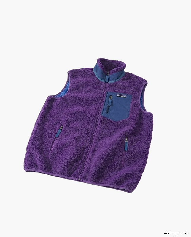 Patagonia classic style, outdoor style, purple