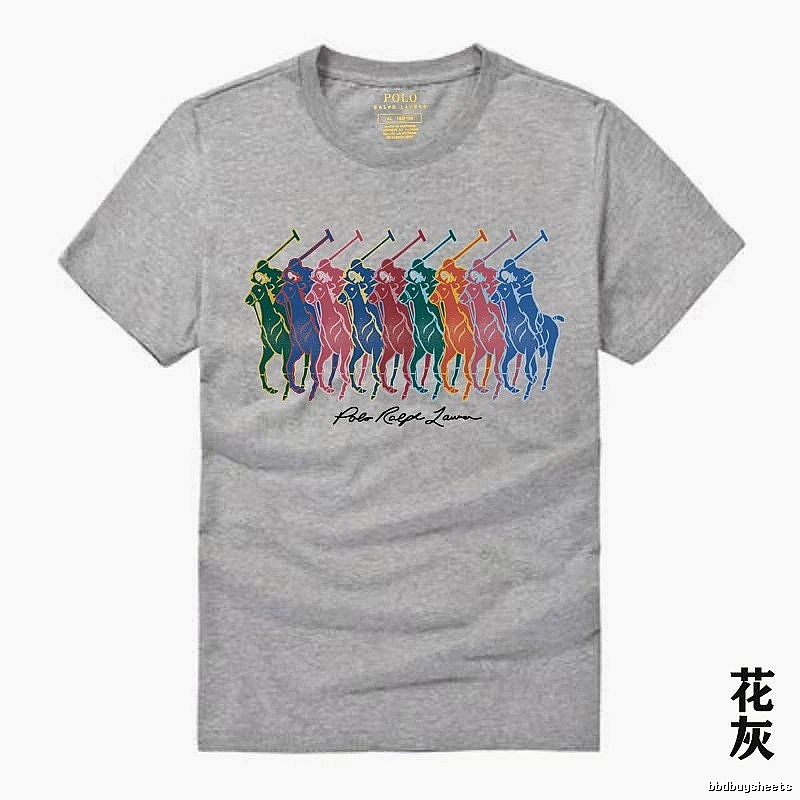 Ralph Lauren heathered grey polo-style T-shirt
